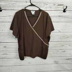 "SB Scrubs" woman's scrub top